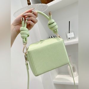 Mint Green Mini Snap Button Bucket Bag🪣👜